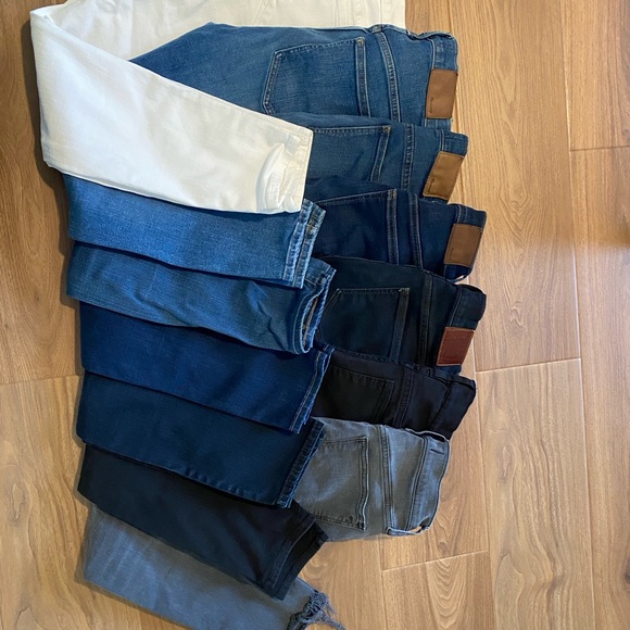 7 pair of 26P Skinny Jeans from Madewell & jcrew - Picture 1 of 3